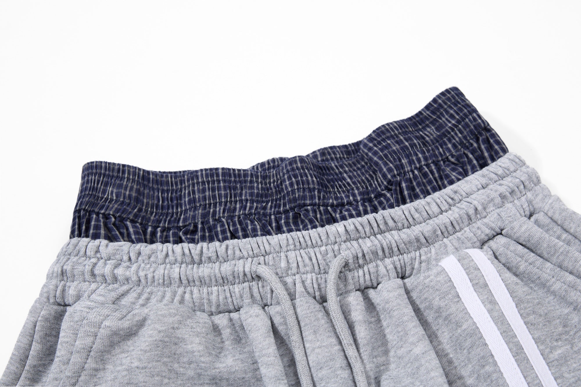 Double-Waist Varsity Athletic Shorts | Retro Streetwear