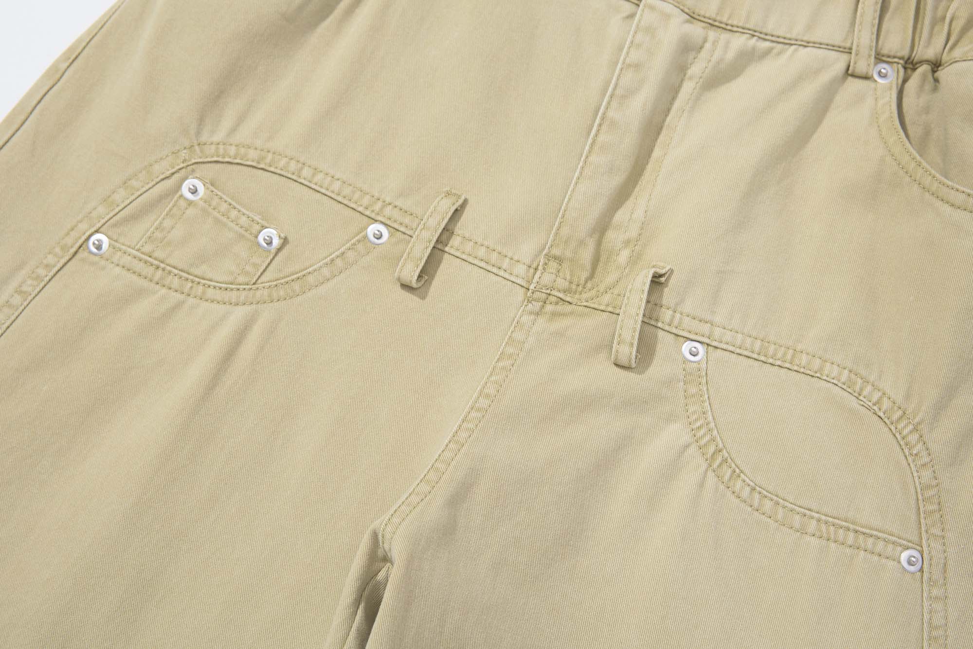 Omirad Vintage Wide-Leg Stacked Barrel Pants | 100% Cotton