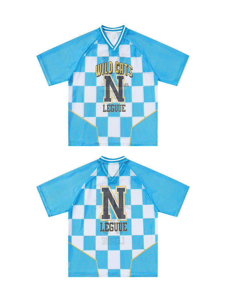 Wild Cats N League Checkerboard Mesh Jersey T-Shirt