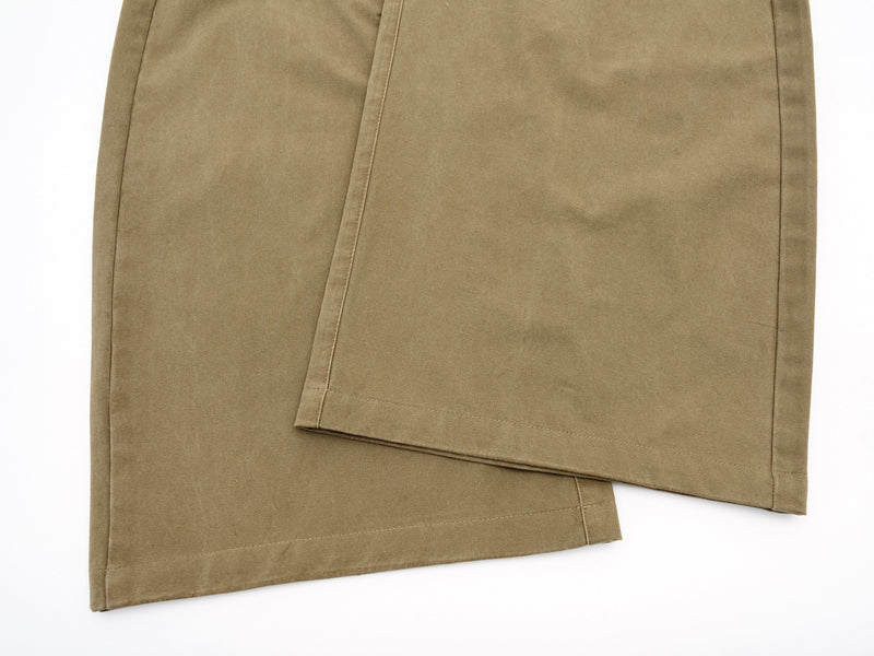 Minimalist Wide-Leg Canvas Trousers | Sculpted Silhouette