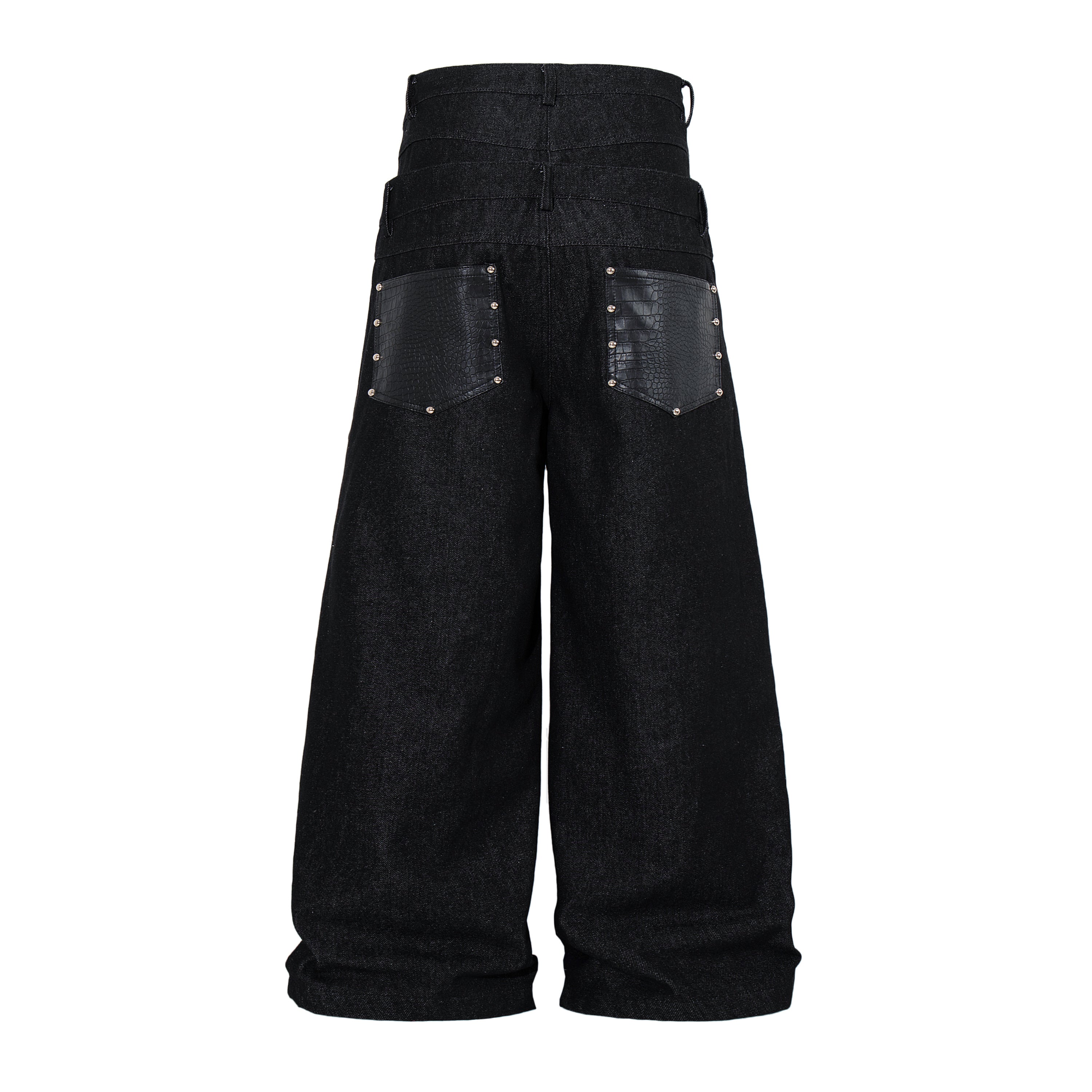 Omirad Wide Leg Button Fly Denim Pants | High-Rise Streetwear