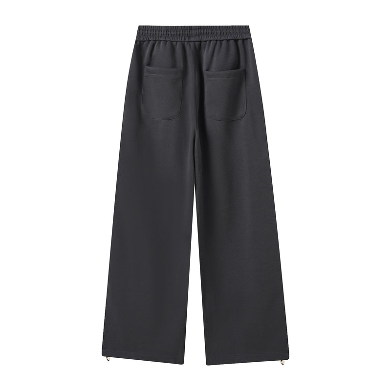 Retro Wide-Leg Track Pants with Triple Side Stripes