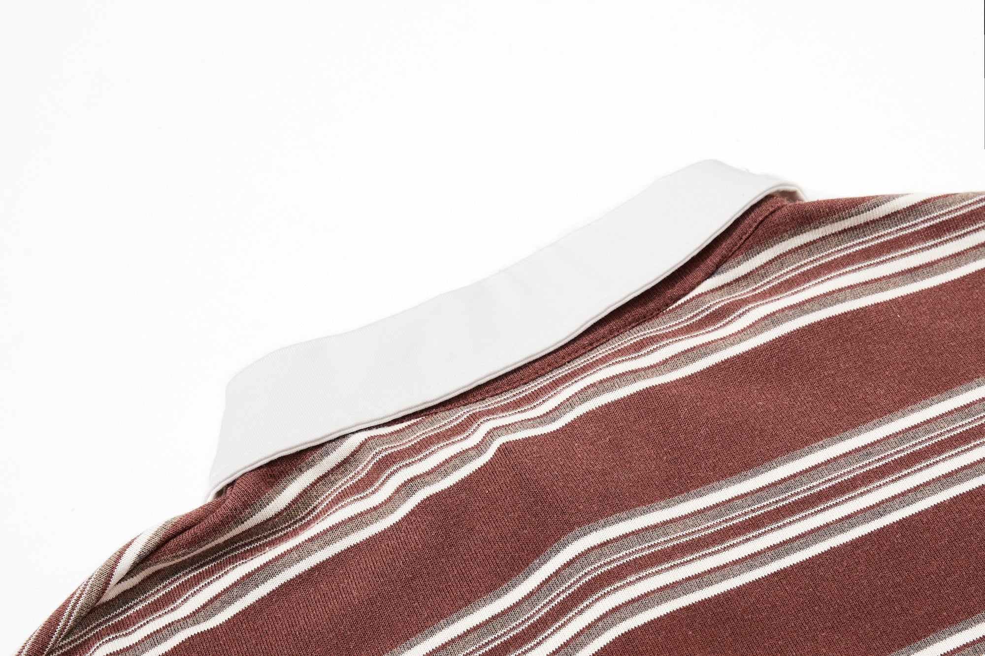 Vintage Stripe Rugby Polo Shirt | Retro 90 Graphic | Omirad