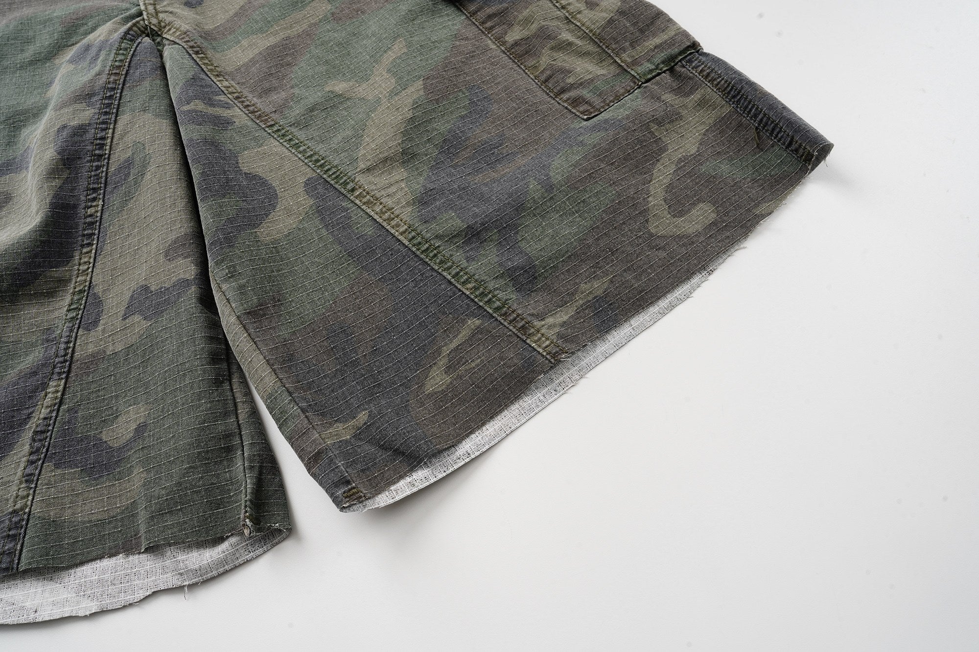 Camouflage Cargo Shorts | Oversized Wide-Leg Streetwear