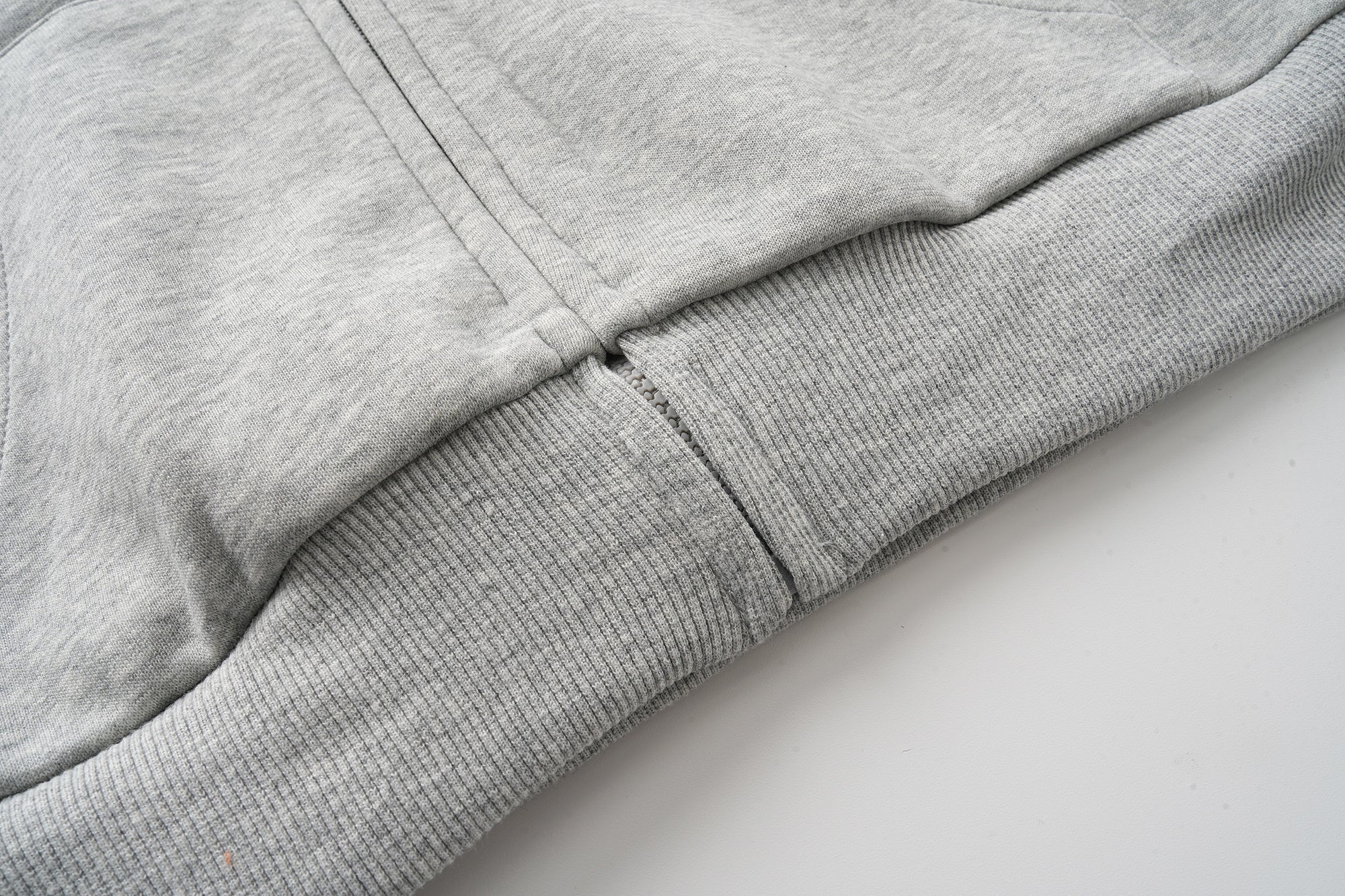 Omirad Business Card Graphic Zip Hoodie | Heather Grey