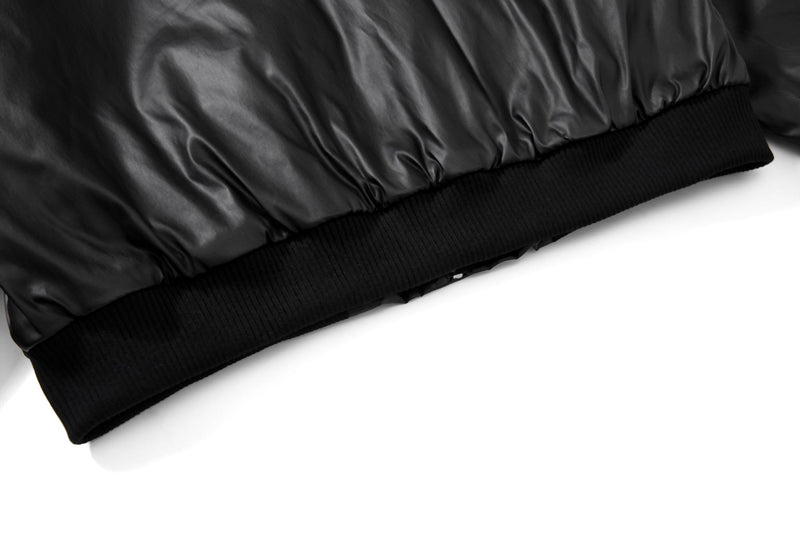 Omirad Dual-Zip PU Bomber Jacket | Moto Street Style