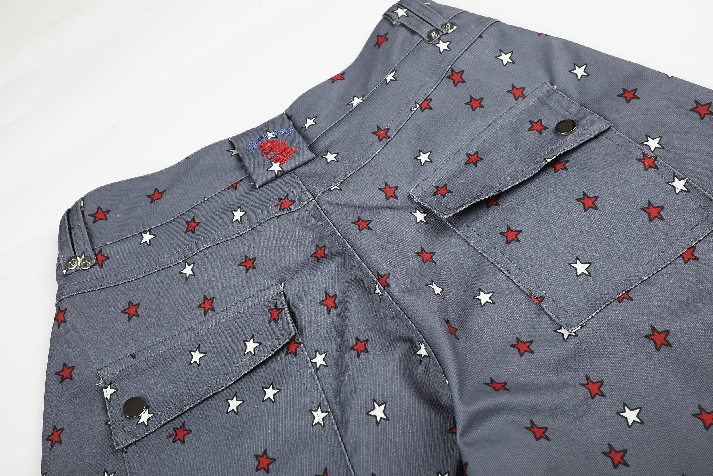 Star Print Wide-Leg Balloon Jeans | Y2K Streetwear Pants
