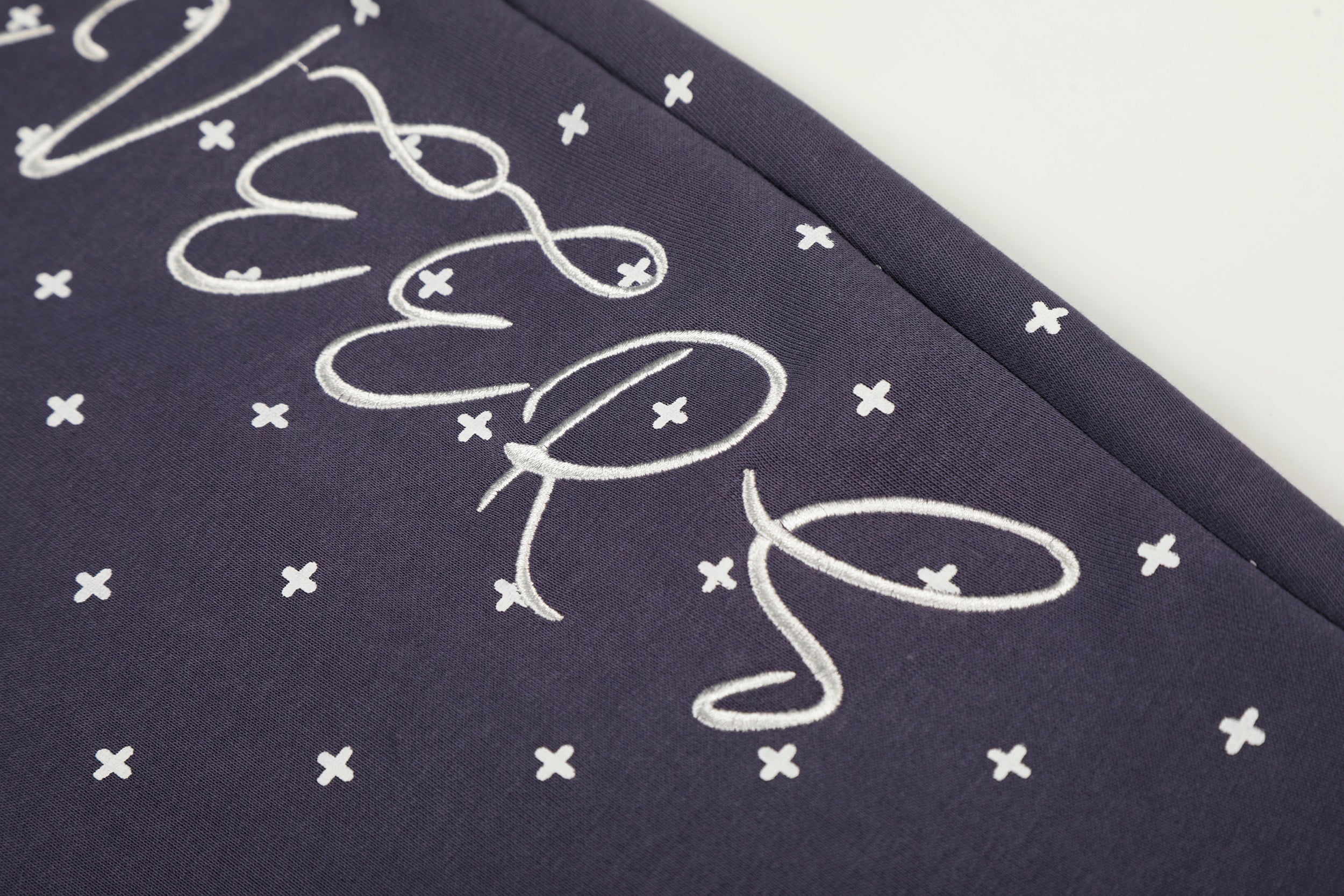 Star Print Wide-Leg Sweatpants with Plush Star Charm