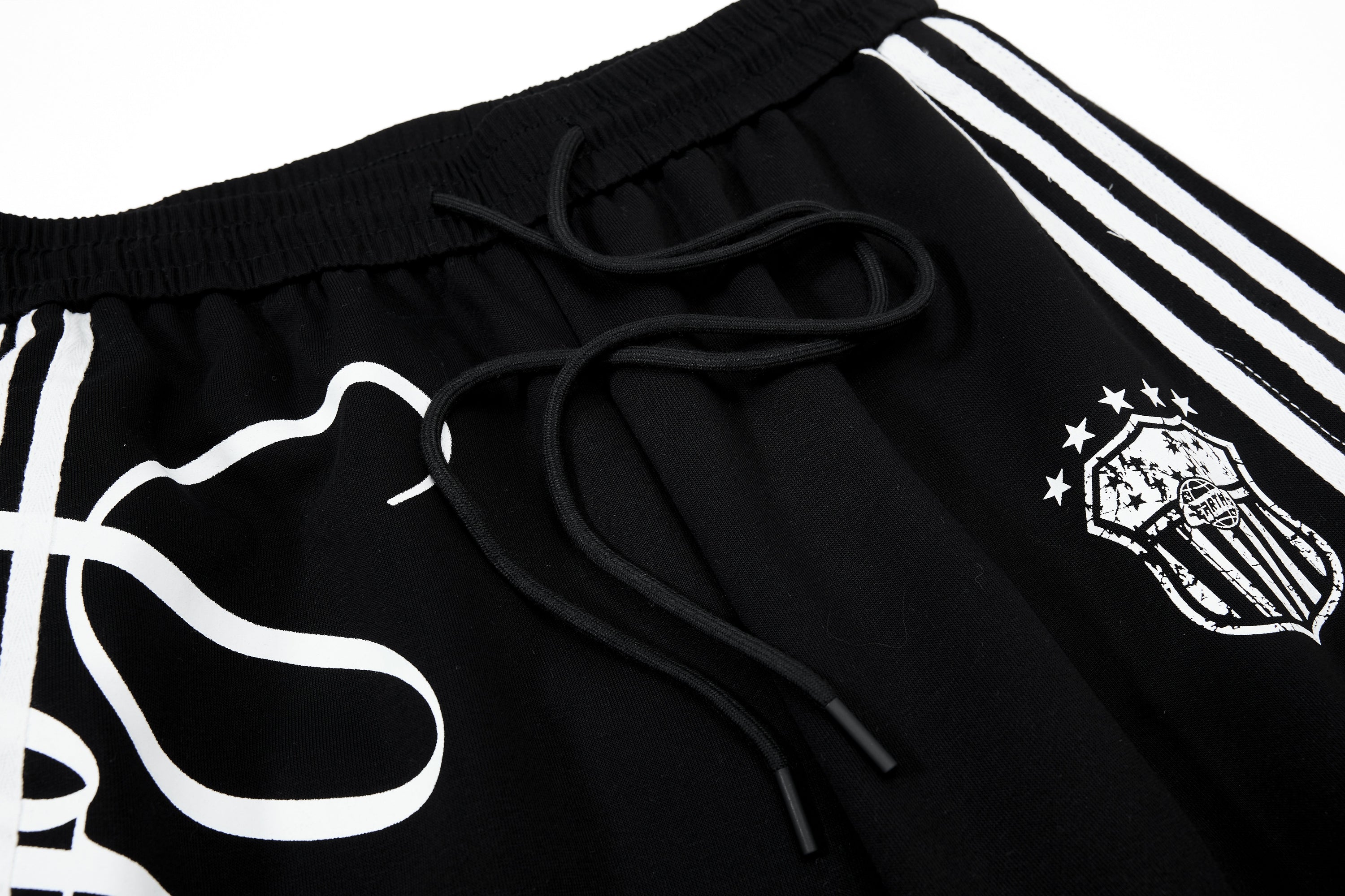 Omirad Script Stripe Wide-Leg Sweatpants | Streetwear