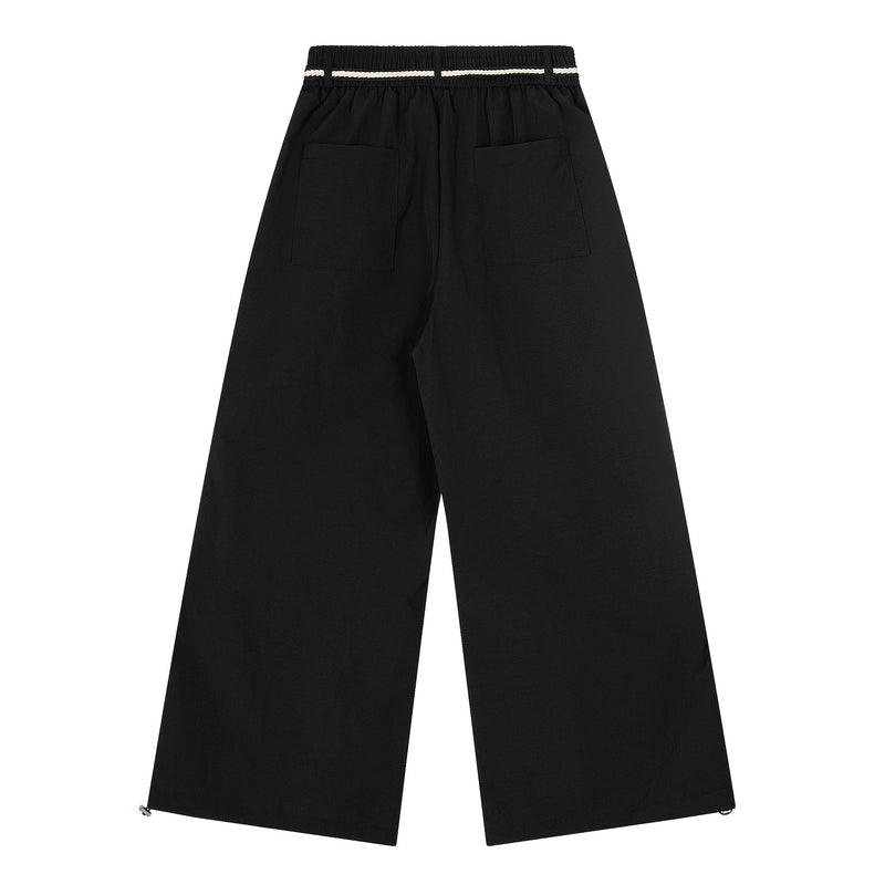Omirad Star Patch Nylon Wide-Leg Pants | Streetwear Cargo