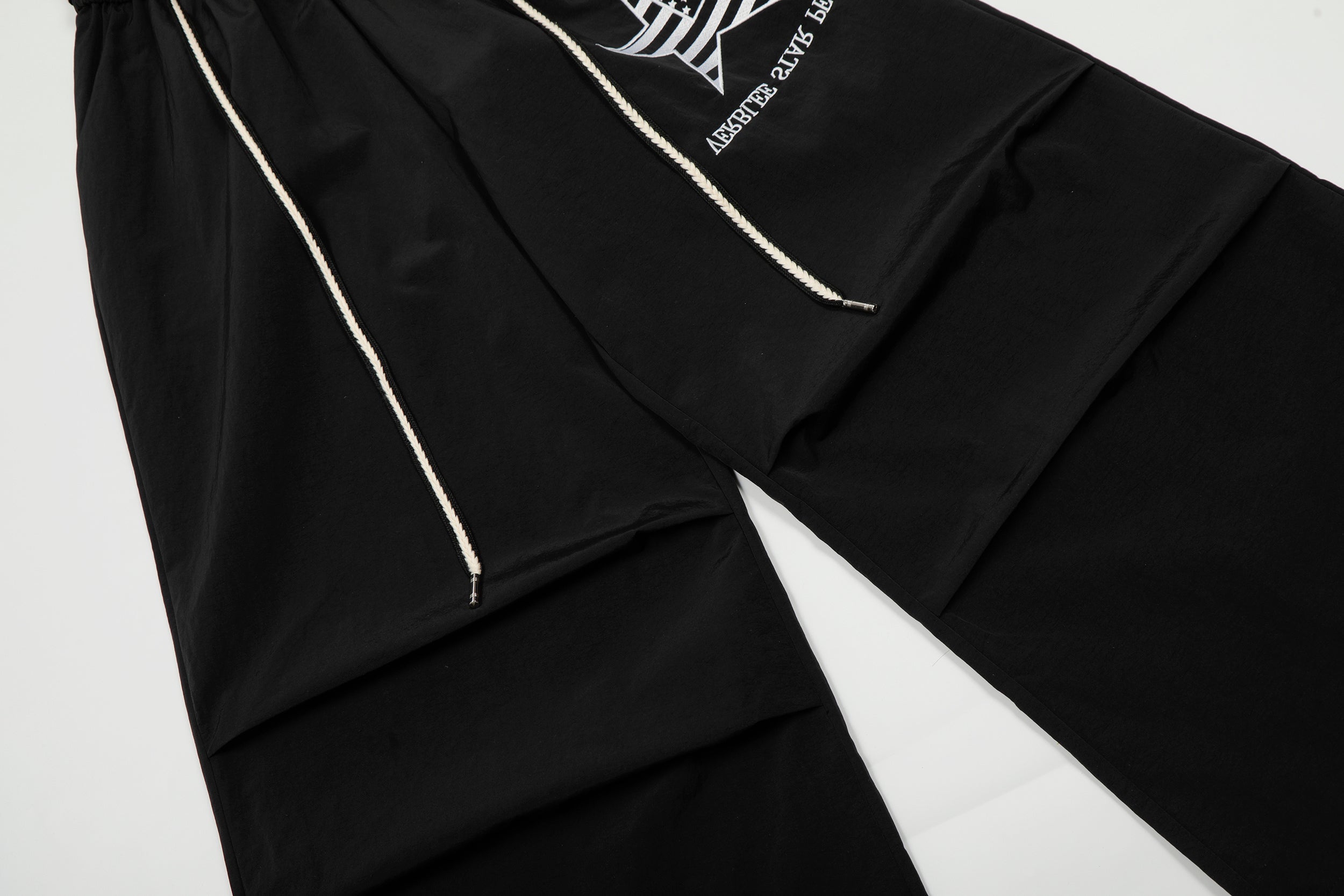Omirad Star Patch Nylon Wide-Leg Pants | Streetwear Cargo