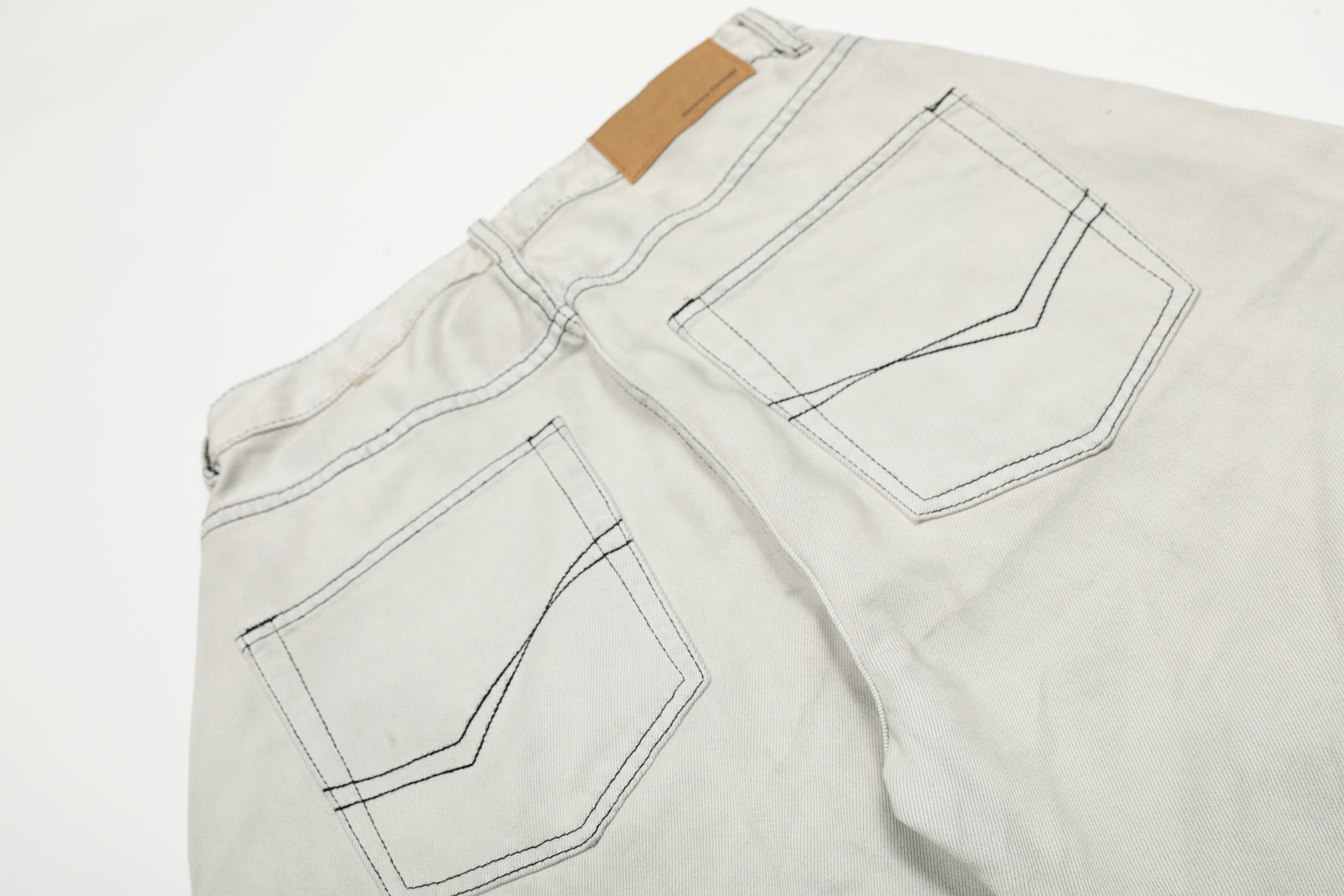 Omirad Clean-Wash Ultra Wide-Leg Jeans | Contrast Stitch