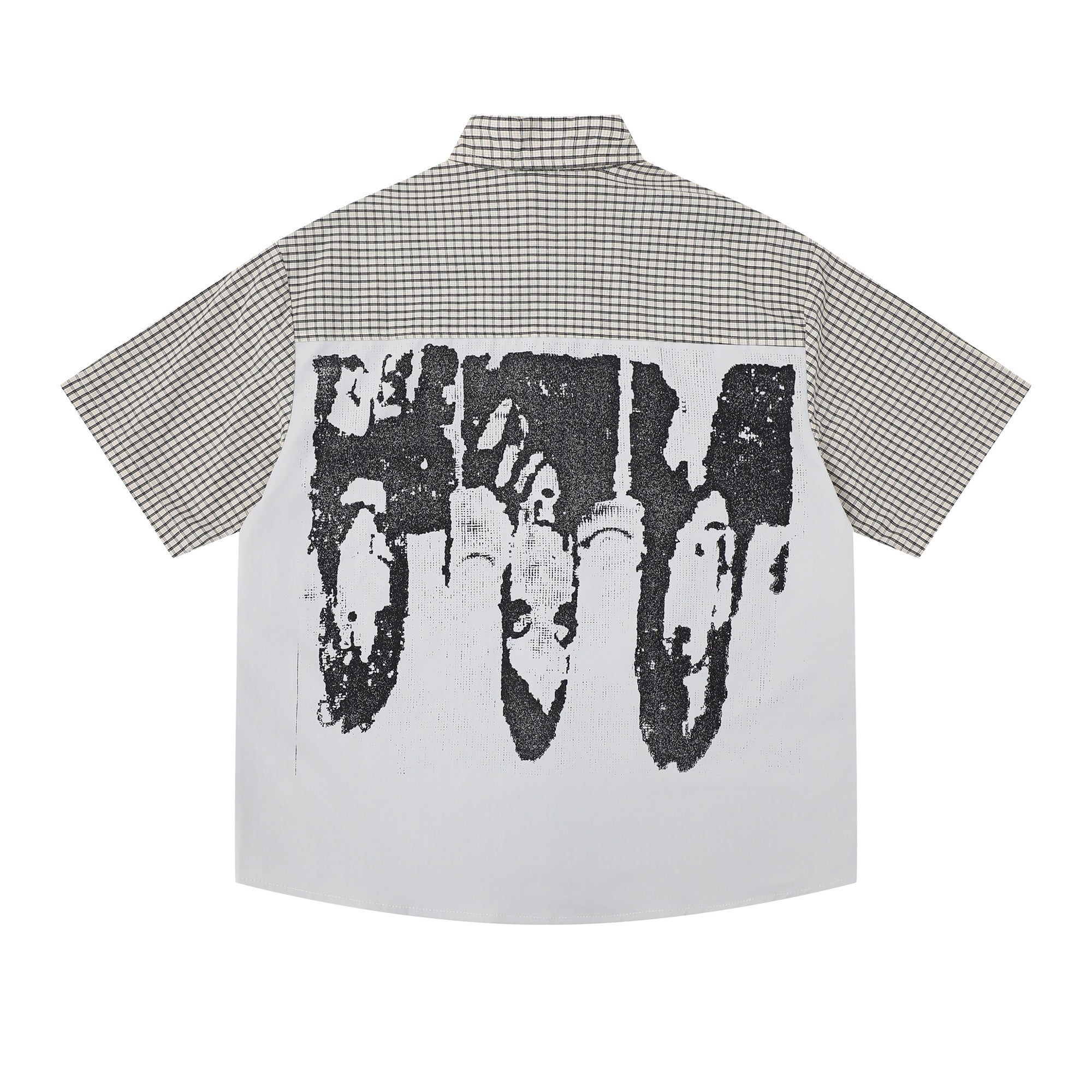 Omirad Gather Club Graphic Plaid Shirt | Streetwear Button-Up