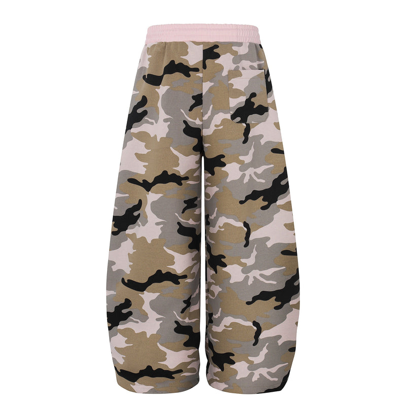 Omirad Graphic Camo Wide-Leg Sweatpants | Street Style