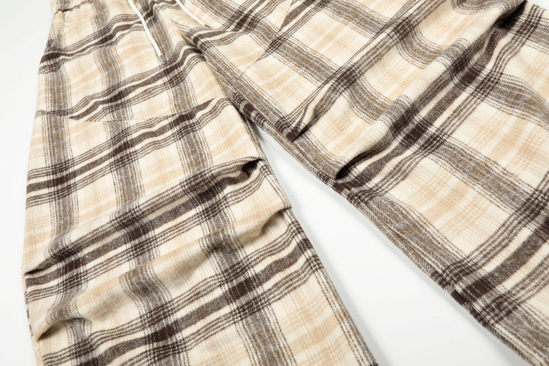 Omirad Plaid Wide-Leg Pants | Oversized Streetwear Fit