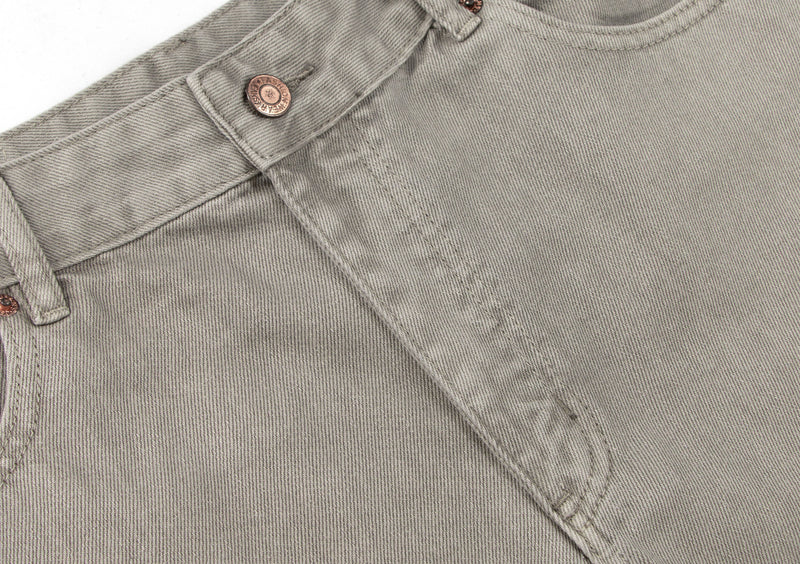 Panel Washed Wide-Leg Denim Pants | Streetwear Jeans