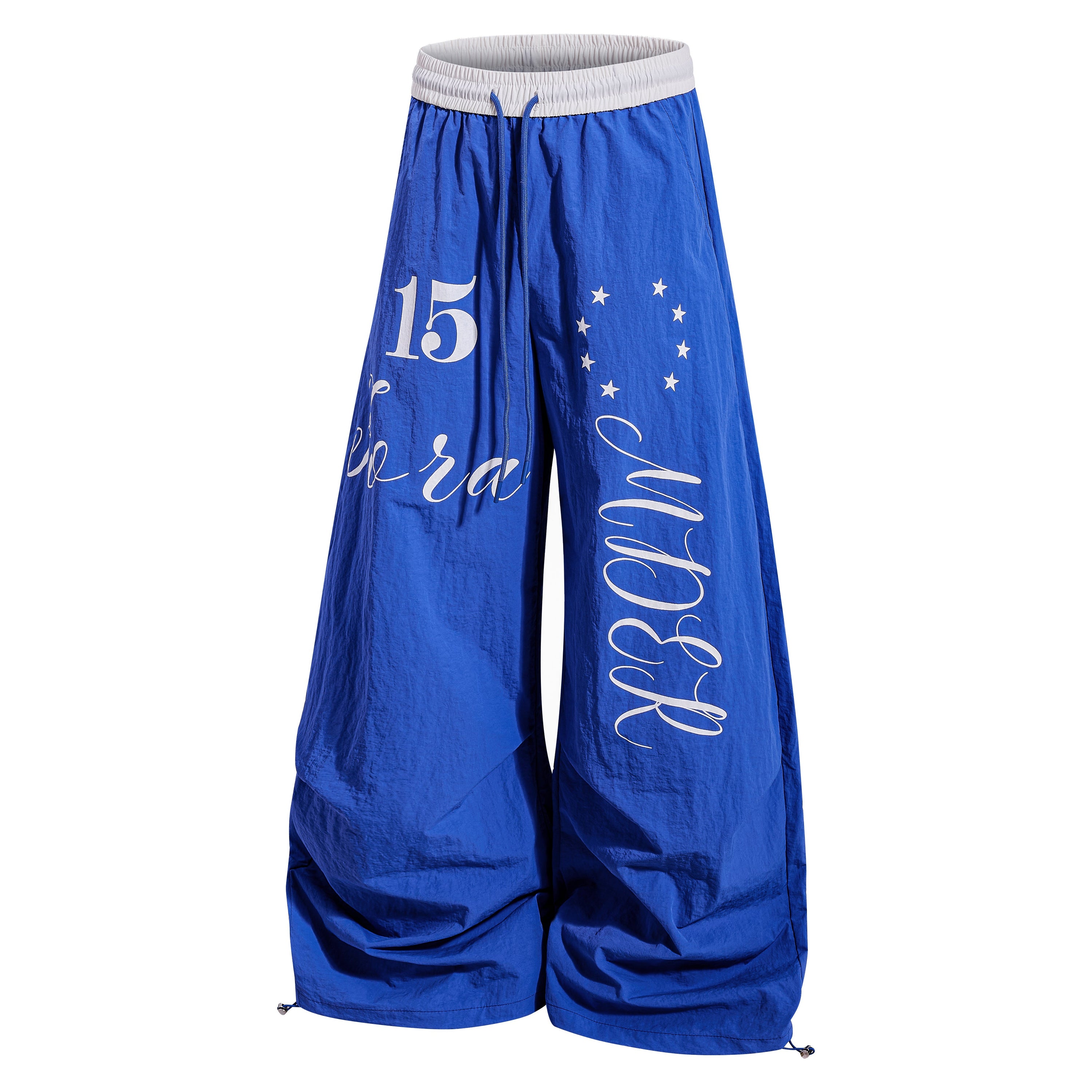Retro Script Wide-Leg Track Pants | Bold Streetwear