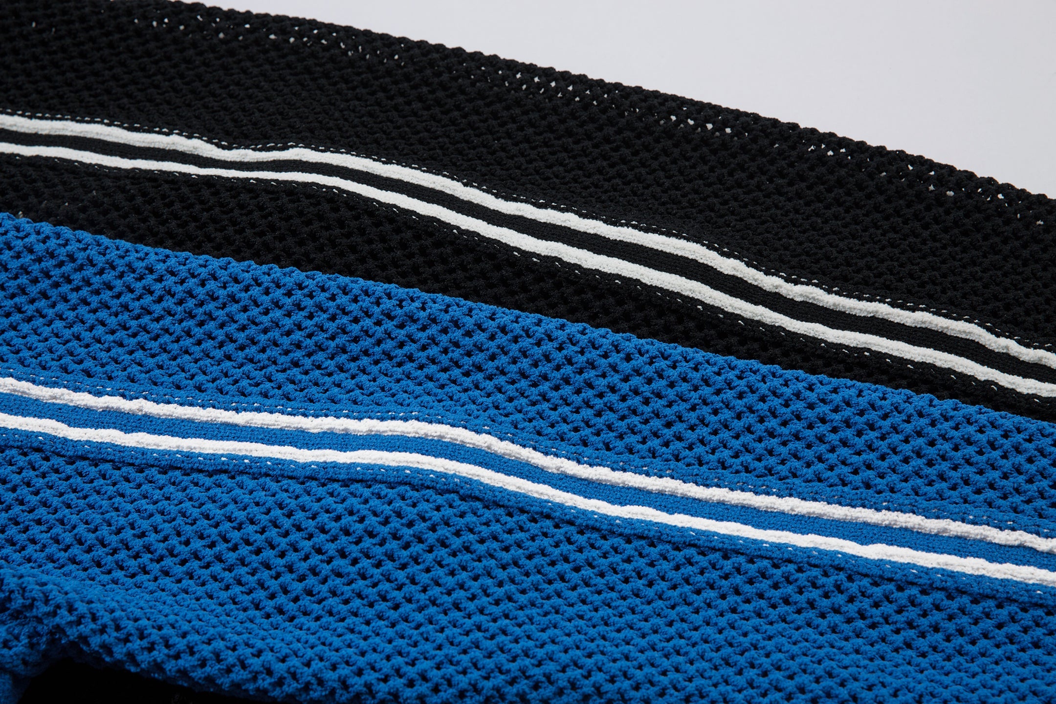 Omirad Mesh Knit Track Jacket | Retro Stripe Bomber