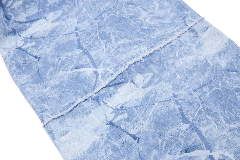 Washed Marble Wide-Leg Baggy Pants | Streetwear Denim