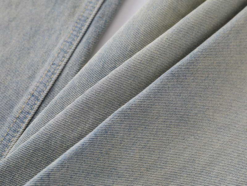 Omirad Light Fade Whisker Wide-Leg Denim Pants
