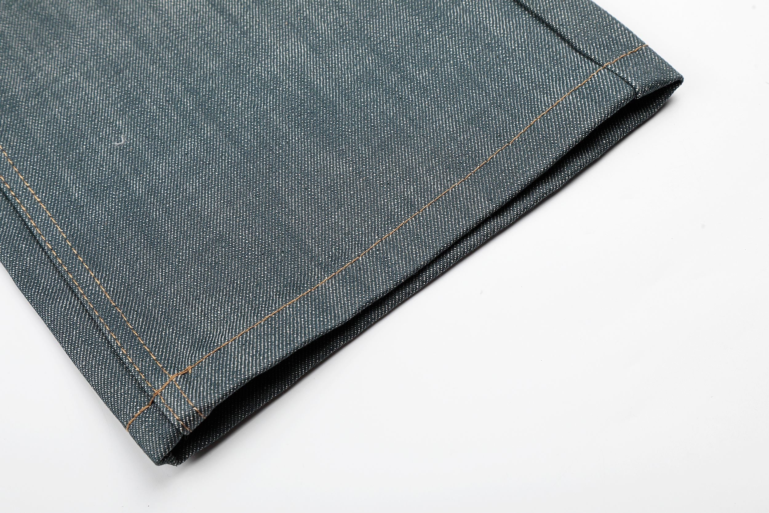 Wide Leg Button-Fly Jeans in Washed Grey Denim | Omirad