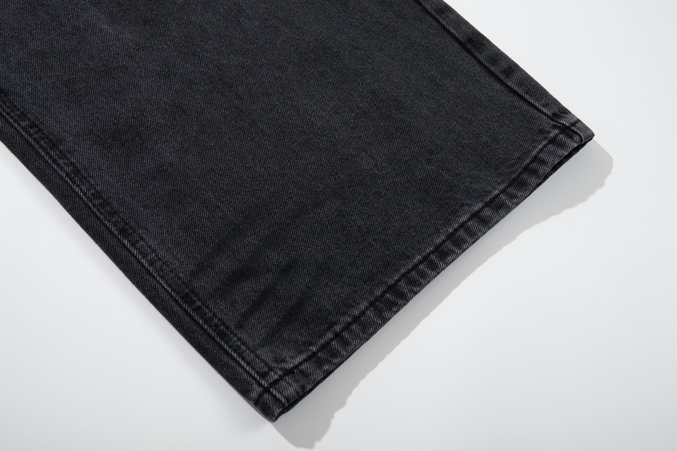 Omirad Distressed Fade Wide-Leg Jeans | Shadow Wash Denim