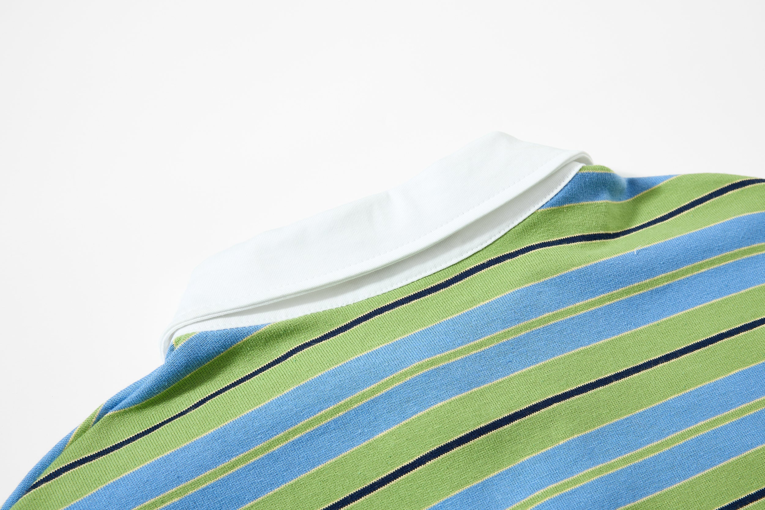 Striped Graphic Layered Polo Shirt | Retro Streetwear
