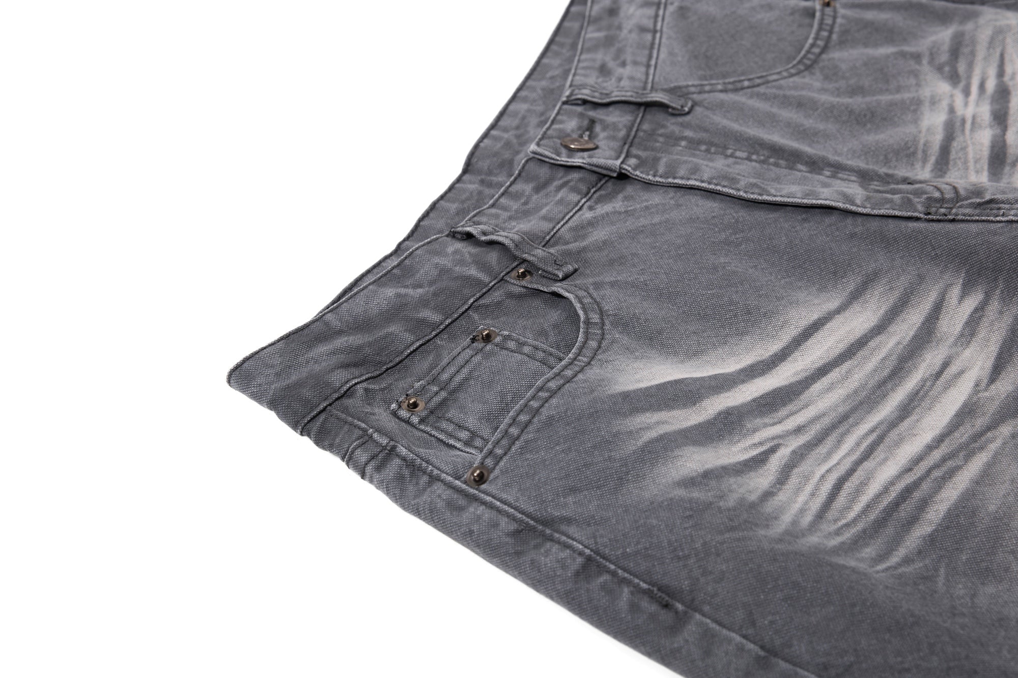 Vintage Fade Wide-Leg Denim Pants | Washed Streetwear Jeans