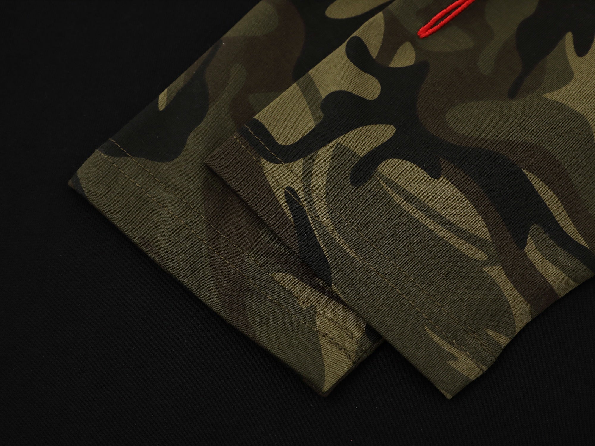 Camo Sleeve Raglan Long Sleeve Tee | Streetwear Cotton
