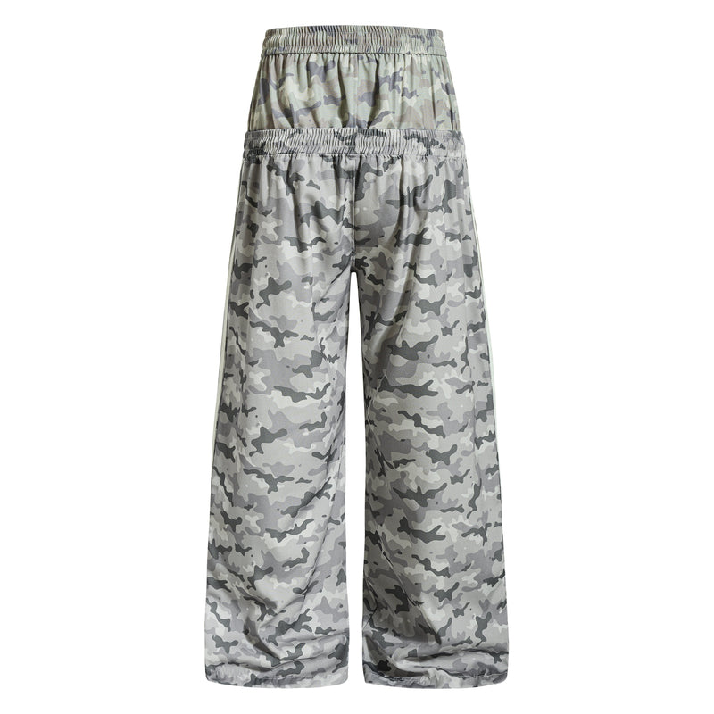 Omirad Camo Mesh Track Pants | Wide-Leg Street Style