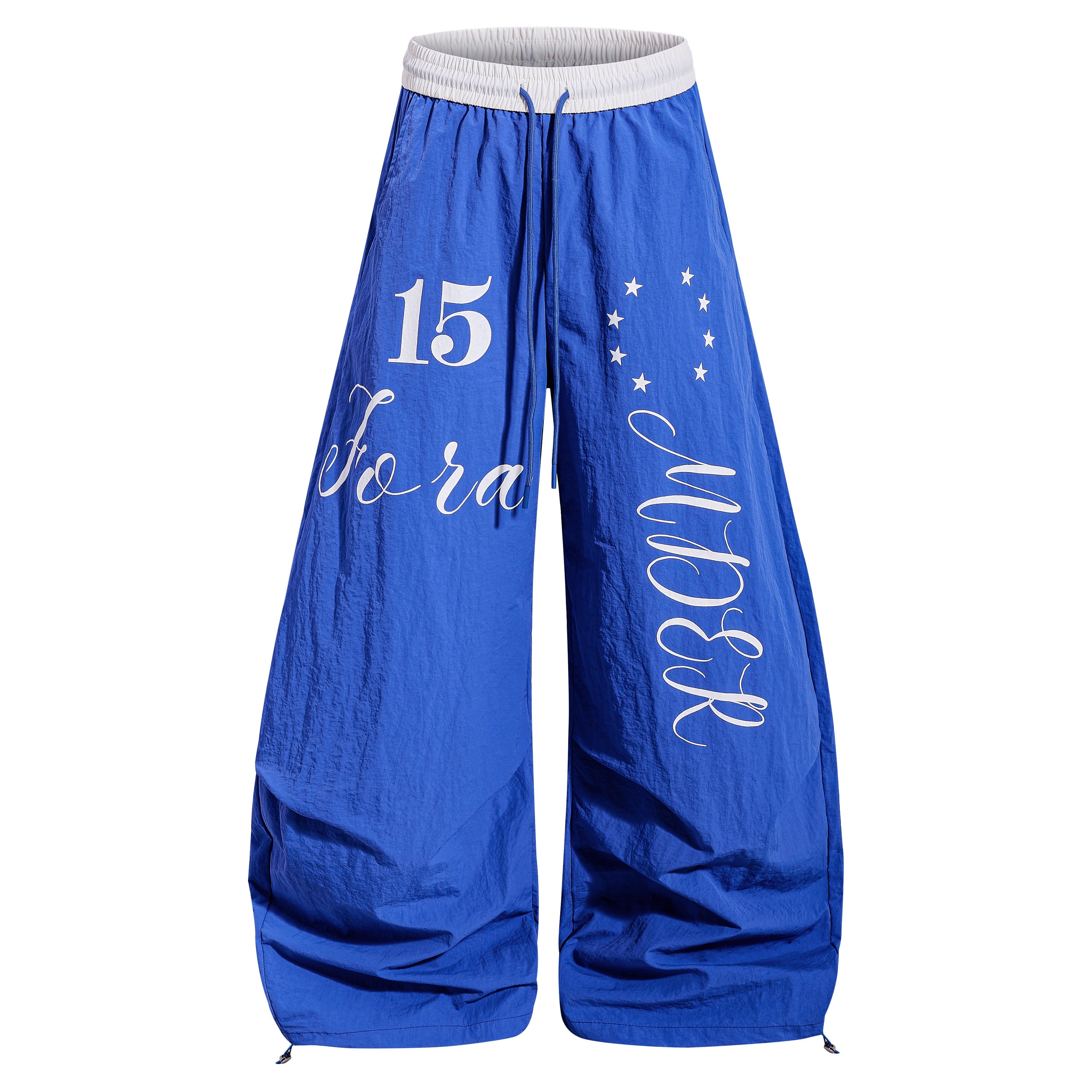 Retro Script Wide-Leg Track Pants | Bold Streetwear