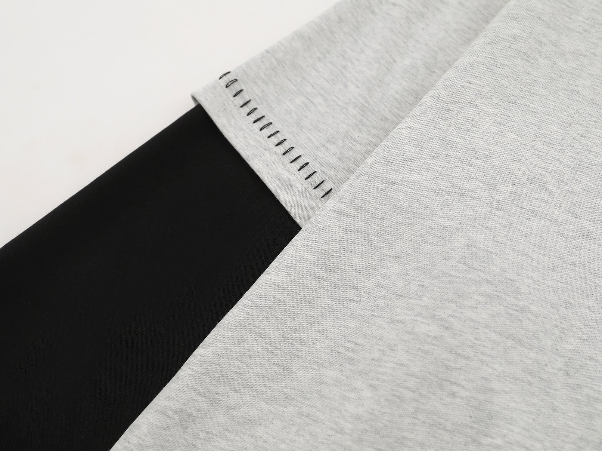 Contrast Layered Long-Sleeve Tee | Streetwear Crewneck