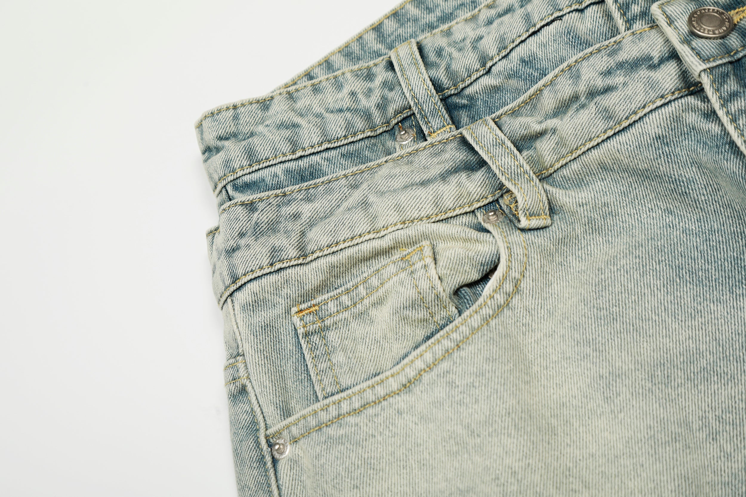 Double-Waist Balloon Fit Vintage Jeans | Oversized Denim