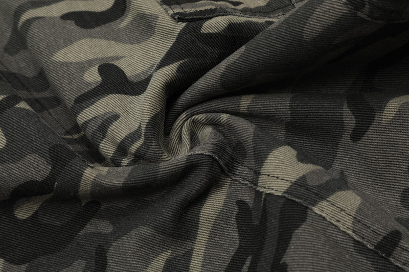 Camouflage Cargo Barrel Pants | Wide Leg Streetwear