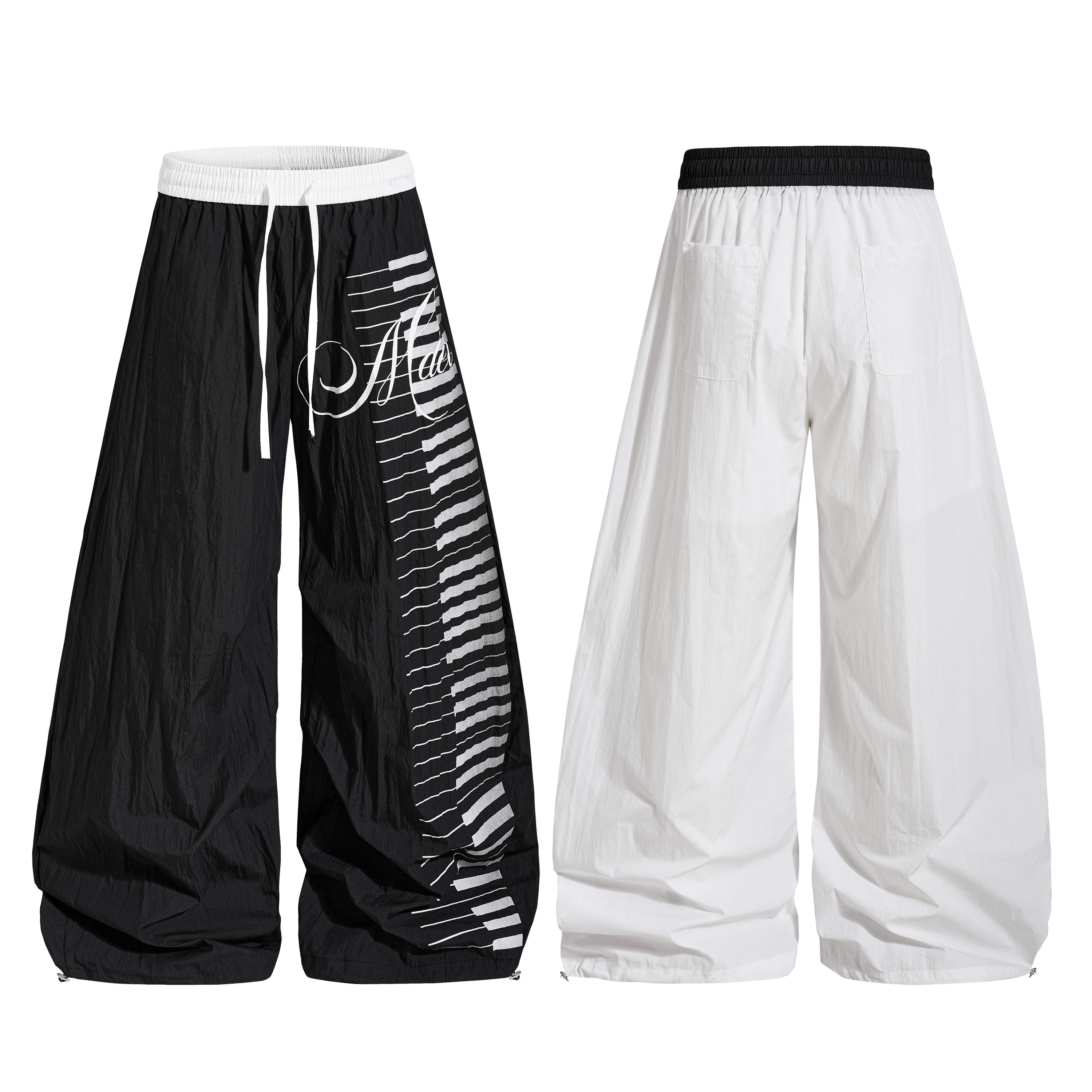 Omirad Piano Keys Balloon Pants | Wide Leg Streetwear Trousers
