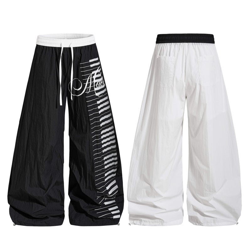 Omirad Piano Keys Balloon Pants | Wide Leg Streetwear Trousers