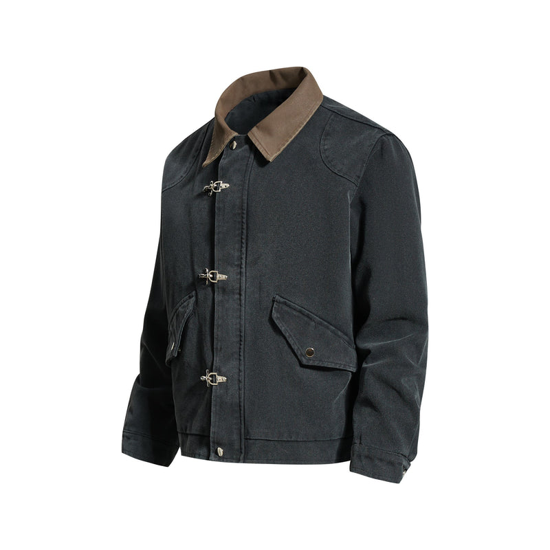 Omirad Classic Toggle Work Jacket | Cropped Utility Jacket