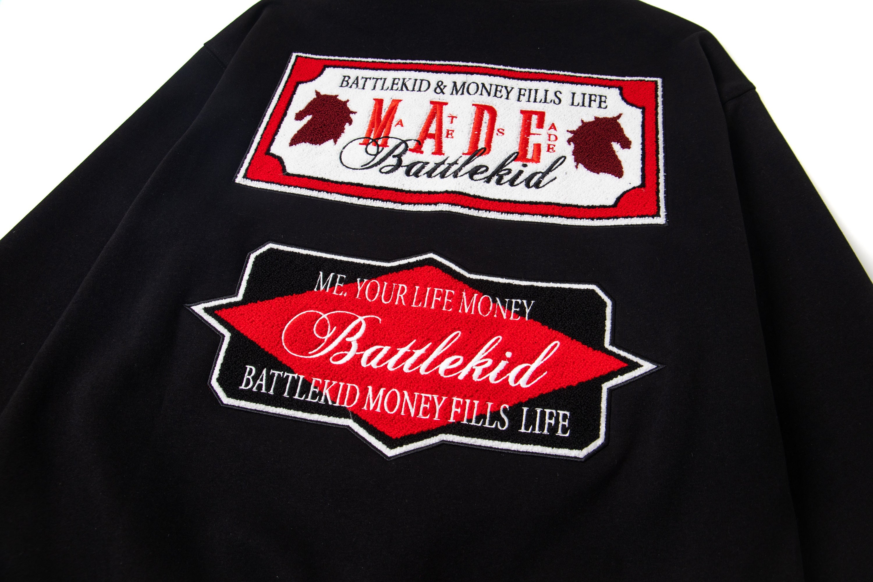 Battlekid MADE Embroidered Badge Logo Hoodie | Streetwear