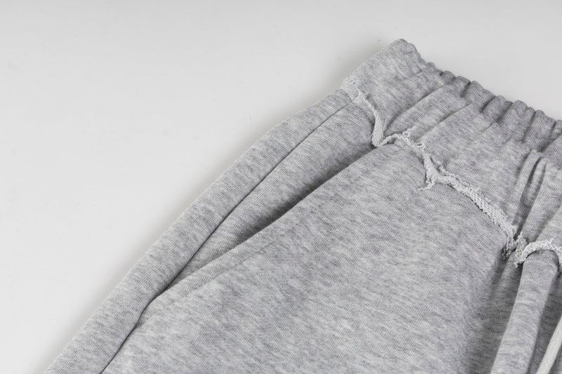 Gothic Wide-Leg Wave-Hem Sweatpants | Bold Streetwear