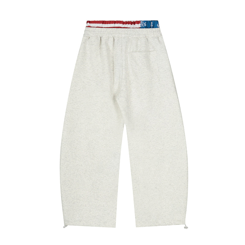 Flag Graphic Wide-Leg Sweatpants | Streetwear Joggers