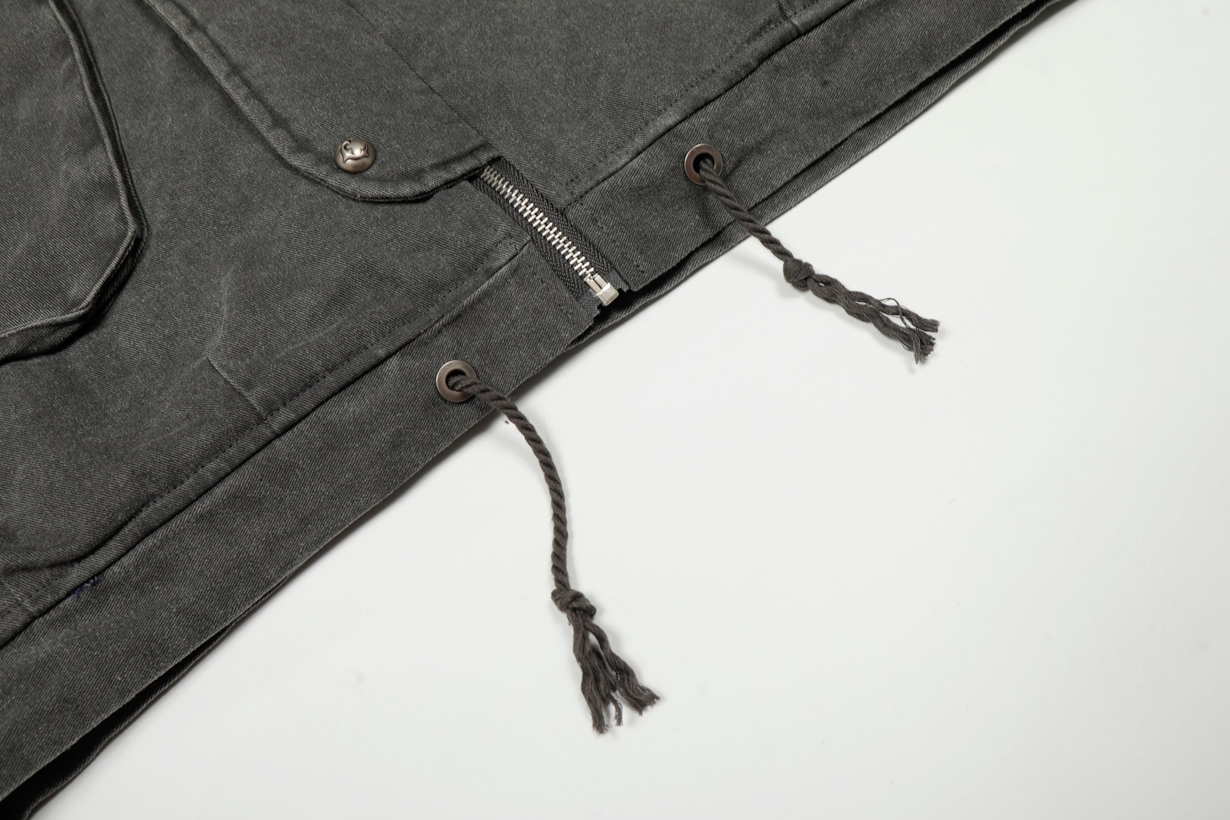 Washed Utility Hooded Jacket | Vintage Military Style