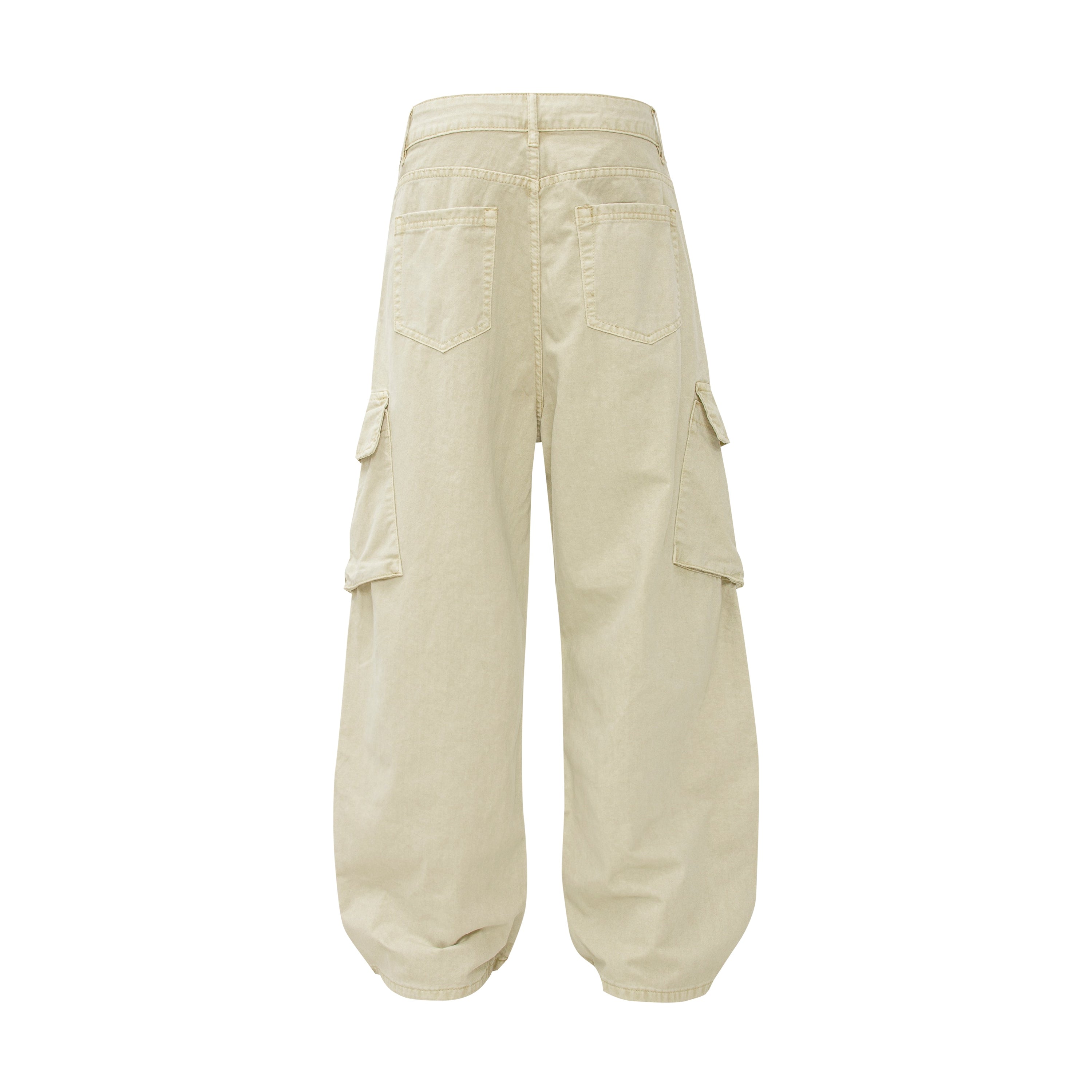 Omirad Cargo Wide Leg Pants | Washed Cotton Streetwear