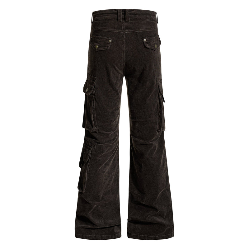 Washed Utility Flared Cargo Pants | Street-Ready Style