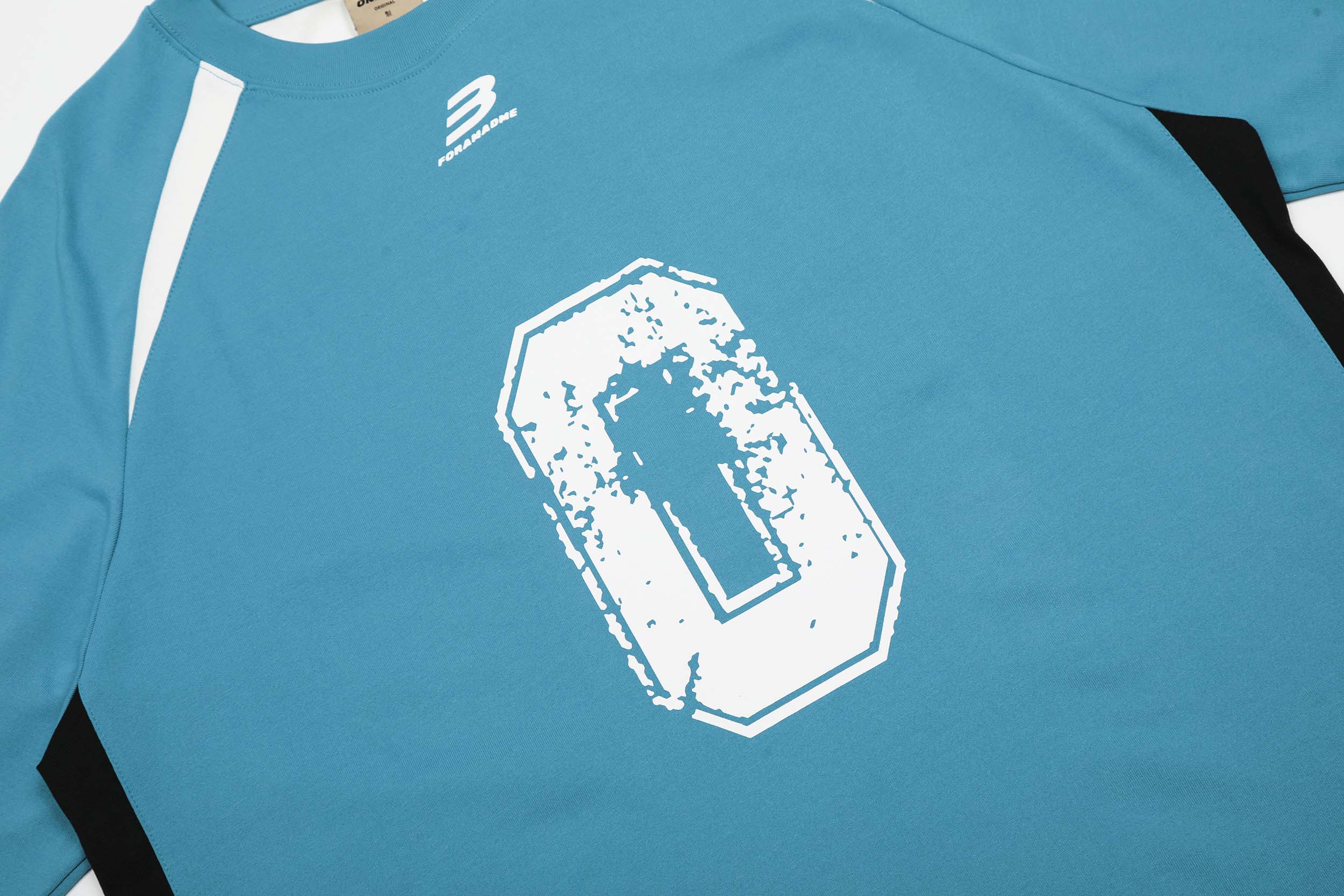 Varsity Number Patchwork T-Shirt | Athletic Color Block Tee