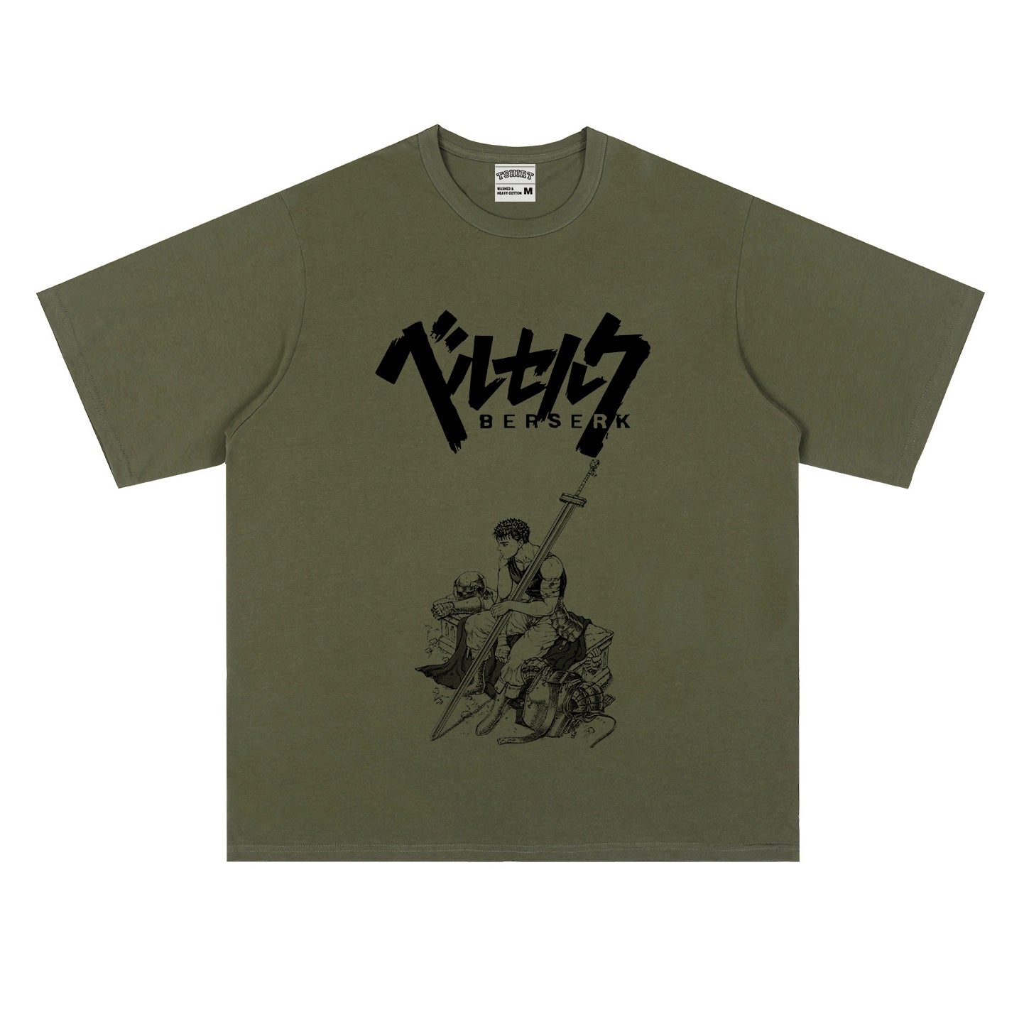 Berserk Anime Graphic Tee - Guts Resting Design | Premium Quality Shirt - Seakoff