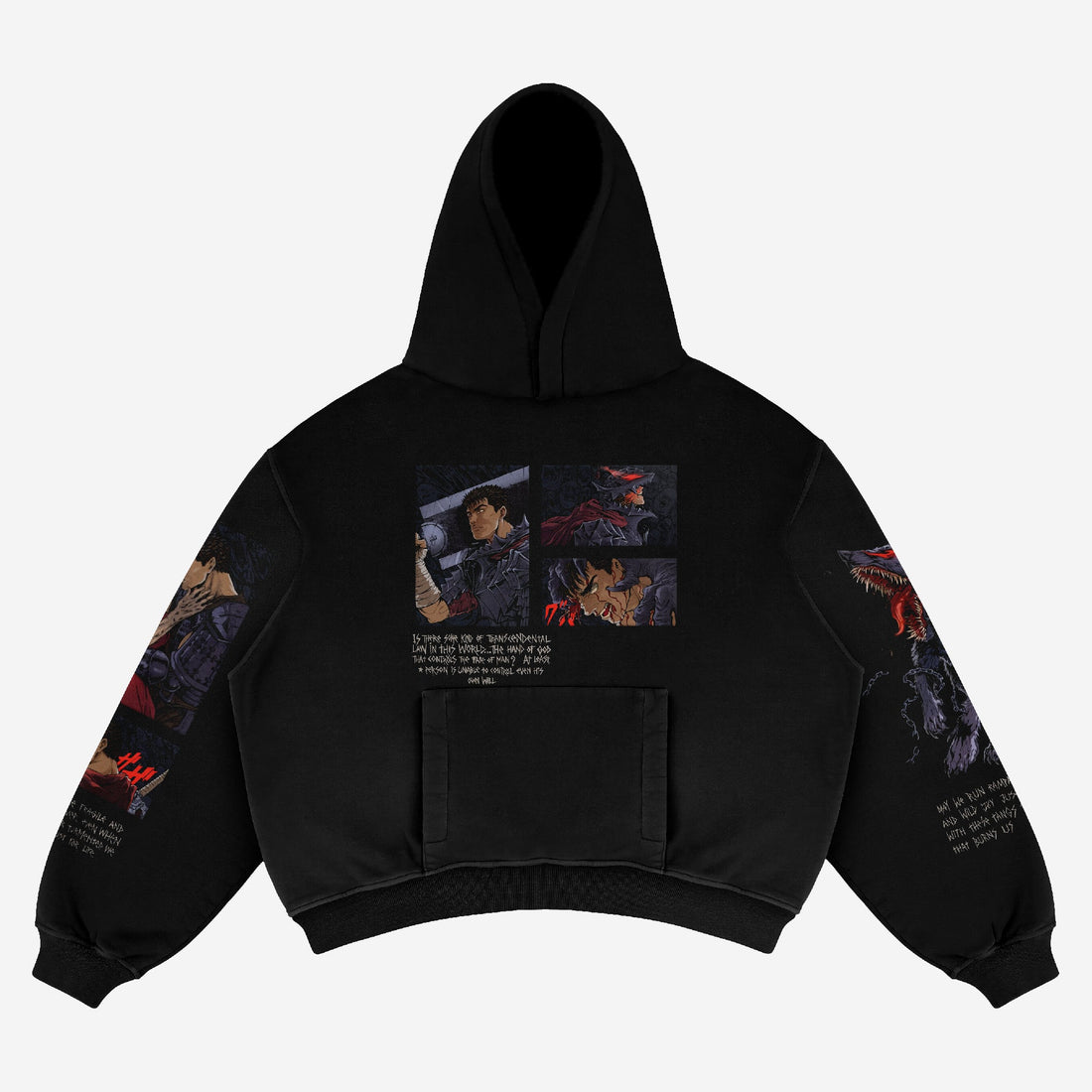 Berserk Guts Anime Hoodie - High - Quality Anime Apparel - Seakoff