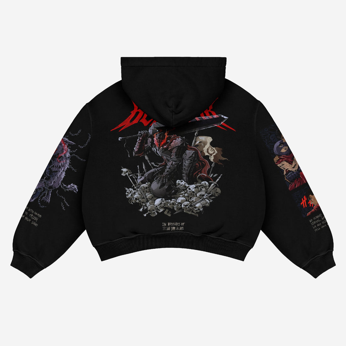 Berserk Guts Anime Hoodie - High - Quality Anime Apparel - Seakoff