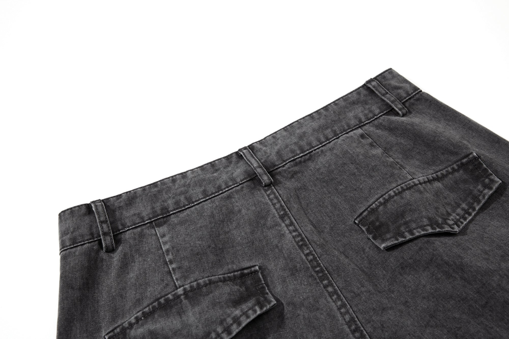 Omirad Washed Wide-Leg Cargo Pants | Heavy Cotton Streetwear