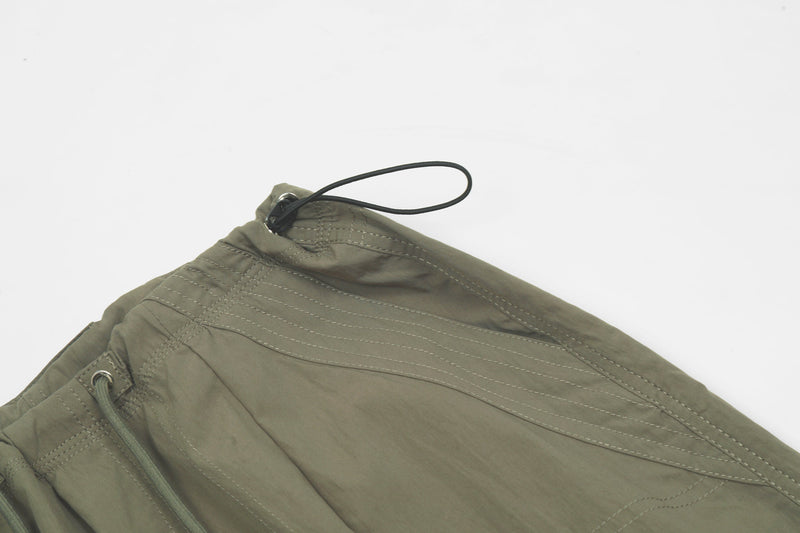 Omirad Tech Drawstring Utility Pants | Wide-Leg Parachute