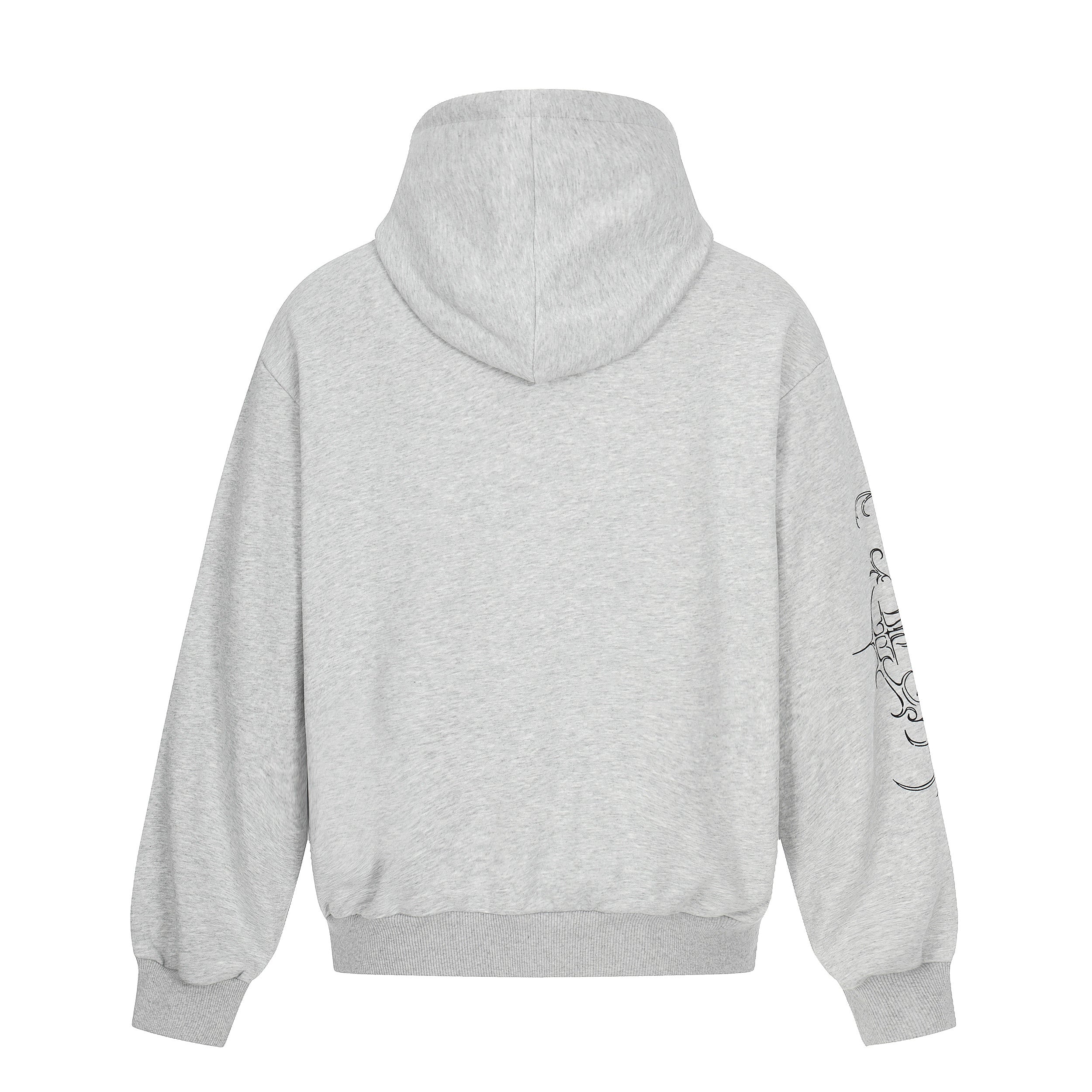 Gothic Cross Graphic Oversized Hoodie | Streetwear Pullover
